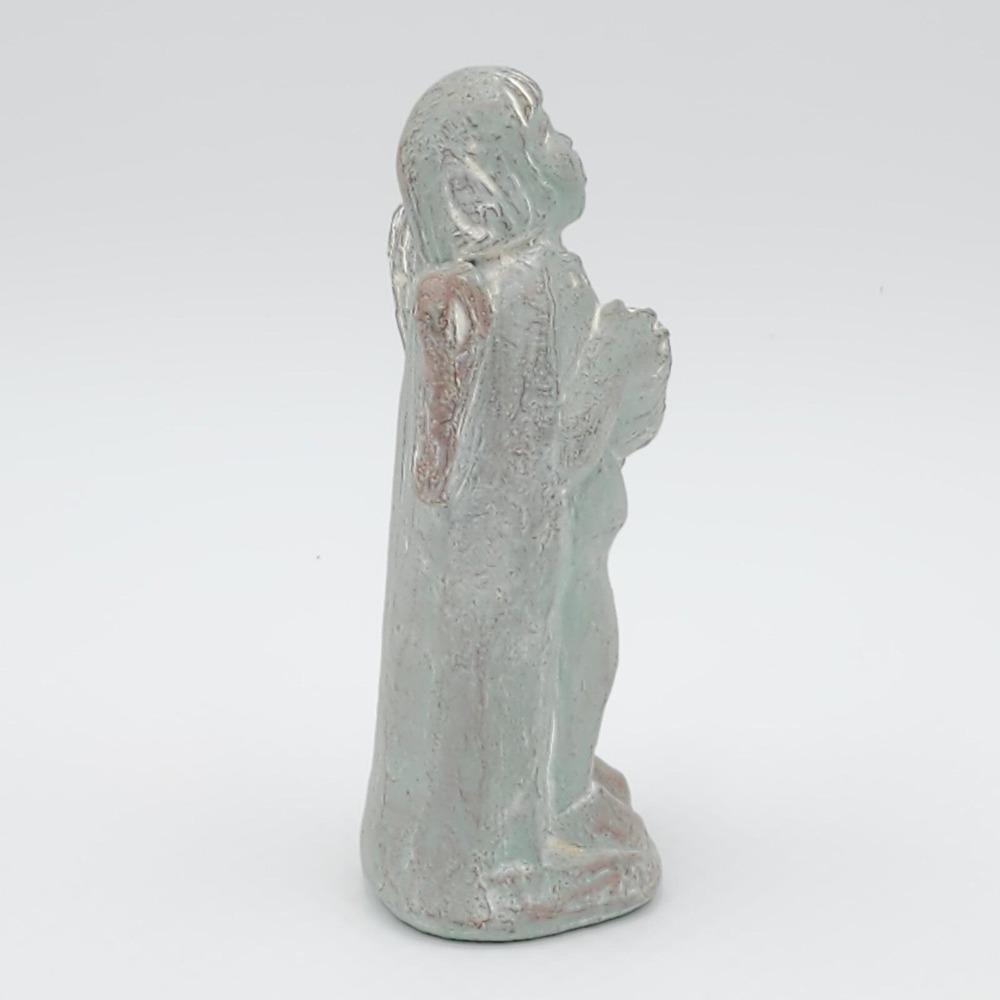 Vintage 1986 Isabel Bloom Squeeze Box Angel Concrete Figurine Sculpture Signed - Picture 8 of 10
